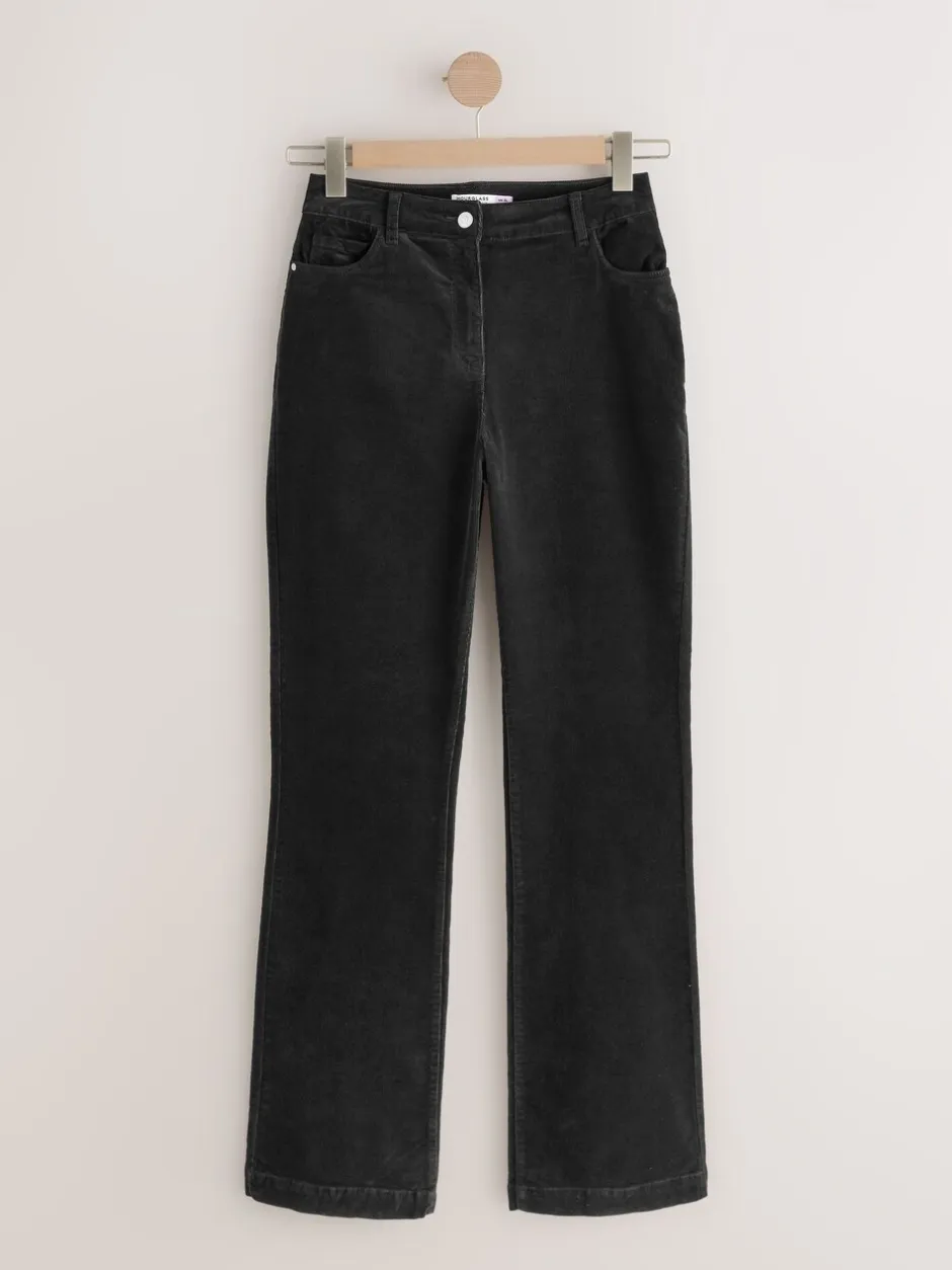 Broeken*Next - Corduroy Bootcut Hourglass Trousers Zwart