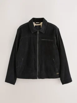 Jassen En Jacks*Next - Corduroy Borg Lined Jacket Zwart