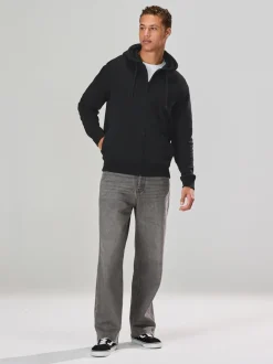 Sweaters En Hoody´S|Sweaters En Hoody´S*Next - Cotton Rich Heavyweight Jersey Full Zip Hoodie Zwart