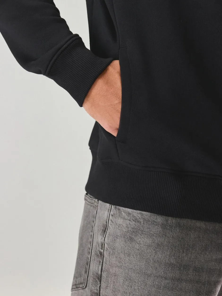 Sweaters En Hoody´S|Sweaters En Hoody´S*Next - Cotton Rich Heavyweight Jersey Full Zip Hoodie Zwart