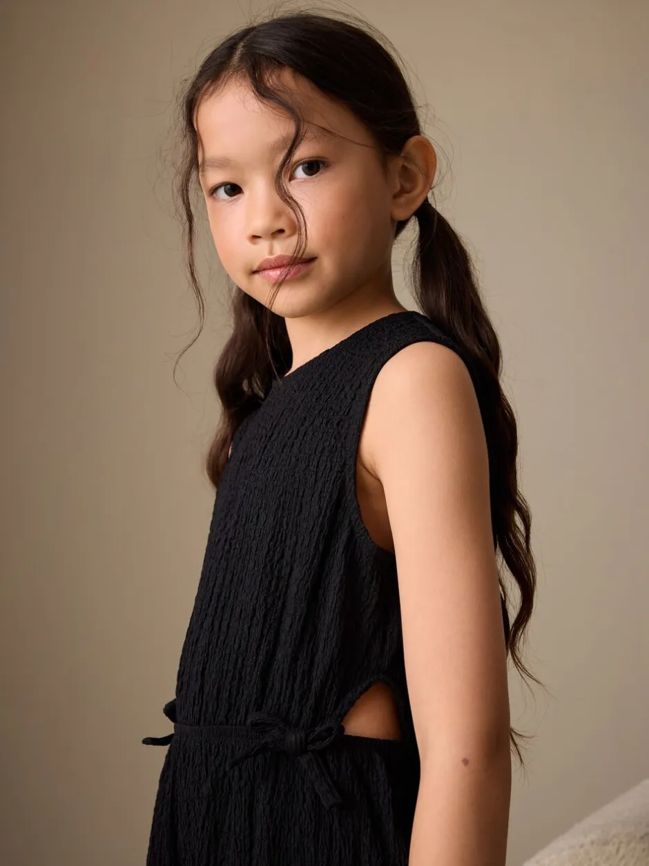 Jumpsuits En Playsuits*Next - Crinkle Jersey Jumpsuit (3-16yrs) Zwart