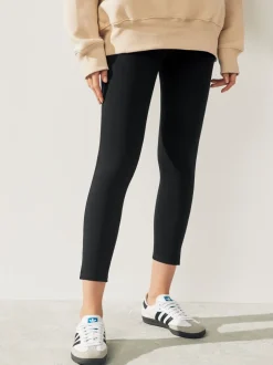 Leggings En Joggingbroeken*Next Zwart - Cropped denim jersey legging