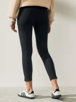 Leggings En Joggingbroeken*Next Zwart - Cropped denim jersey legging