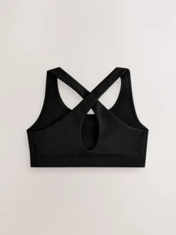 Alle Ondergoed*Next Zwart - Cross Back Sports Bra (5-16yrs)
