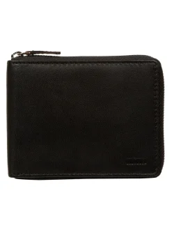 Portemonnees*Cultured London - 'James' Leather Wallet Zwart
