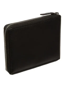 Portemonnees*Cultured London - 'James' Leather Wallet Zwart