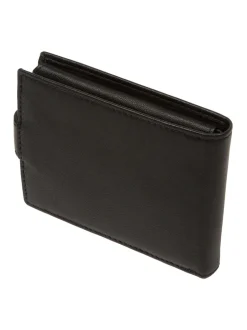 Portemonnees|Cultured London - 'Max' Leather Wallet Zwart