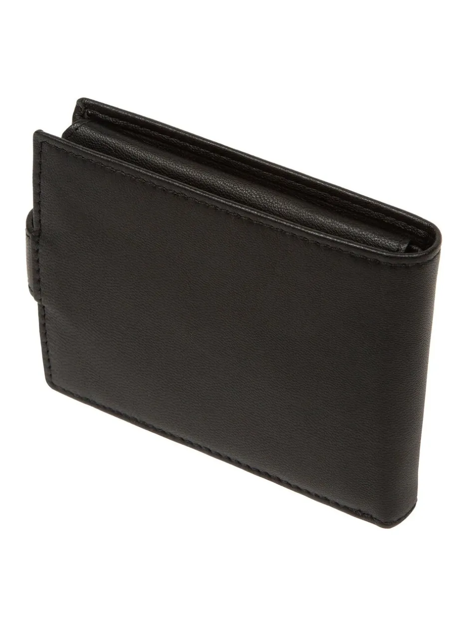 Portemonnees|Cultured London - 'Max' Leather Wallet Zwart