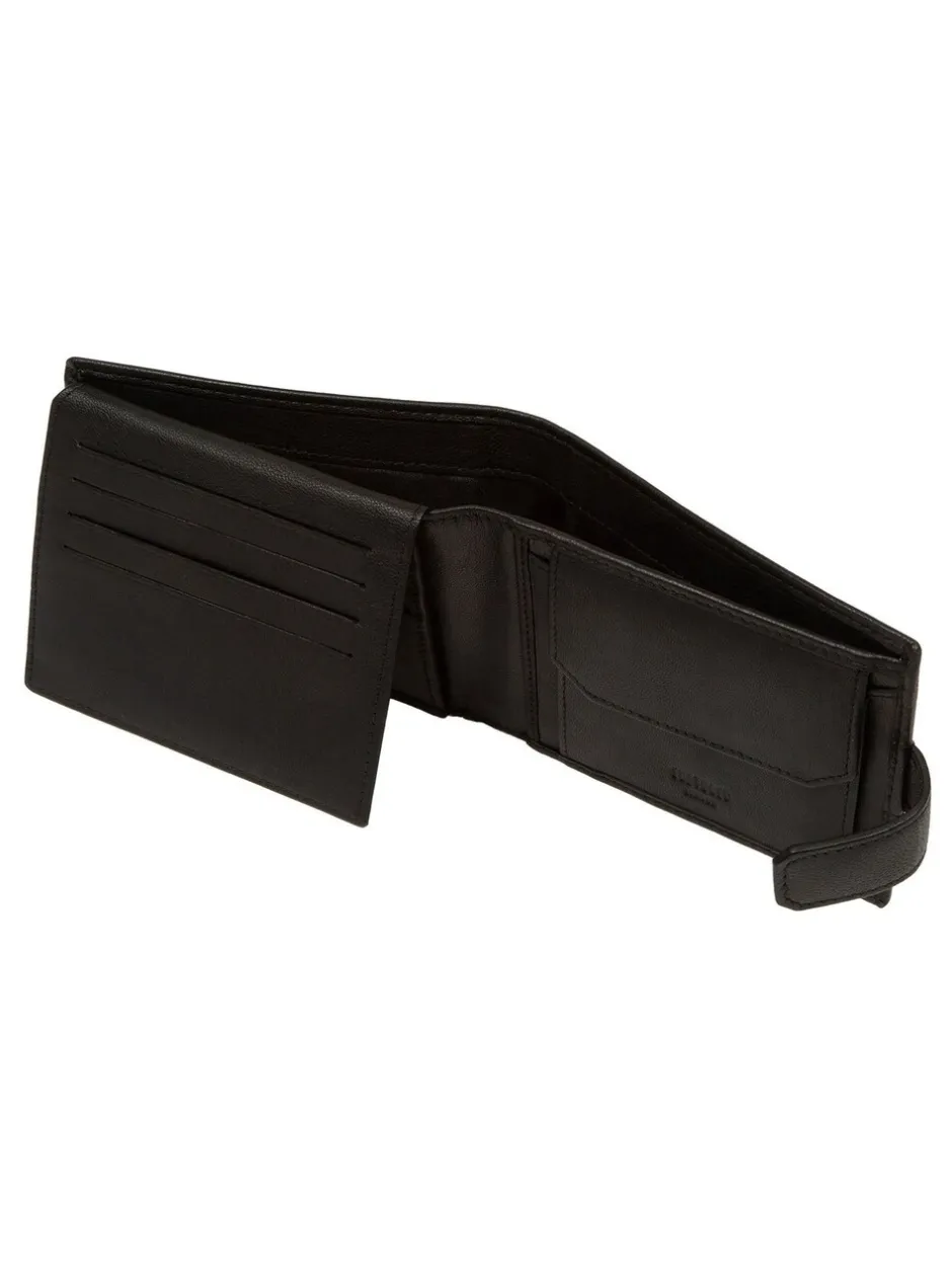 Portemonnees|Cultured London - 'Max' Leather Wallet Zwart