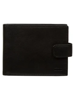 Portemonnees|Cultured London - 'Max' Leather Wallet Zwart