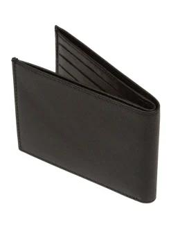 Portemonnees*Cultured London - 'Oliver' Leather Wallet Zwart