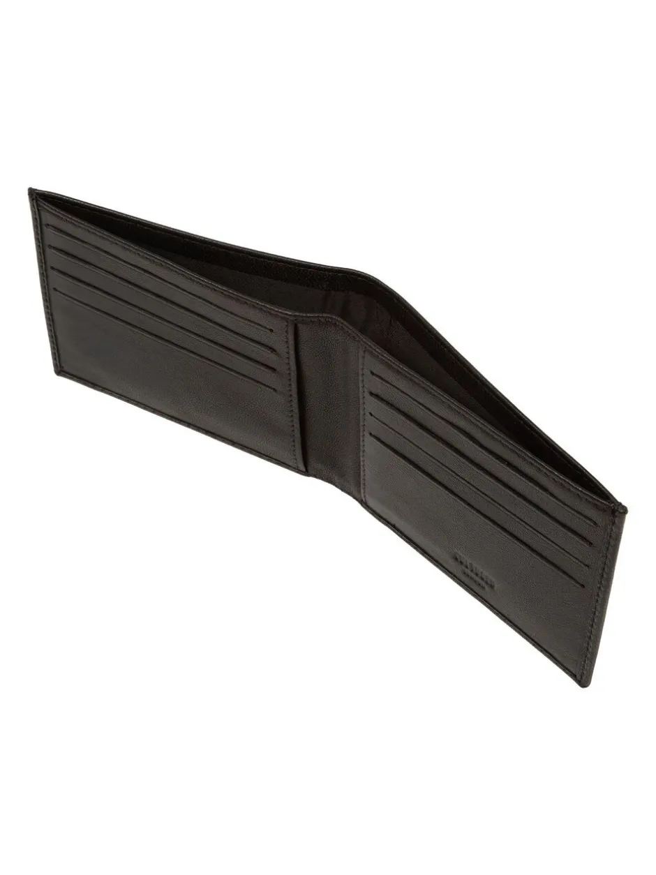 Portemonnees*Cultured London - 'Oliver' Leather Wallet Zwart