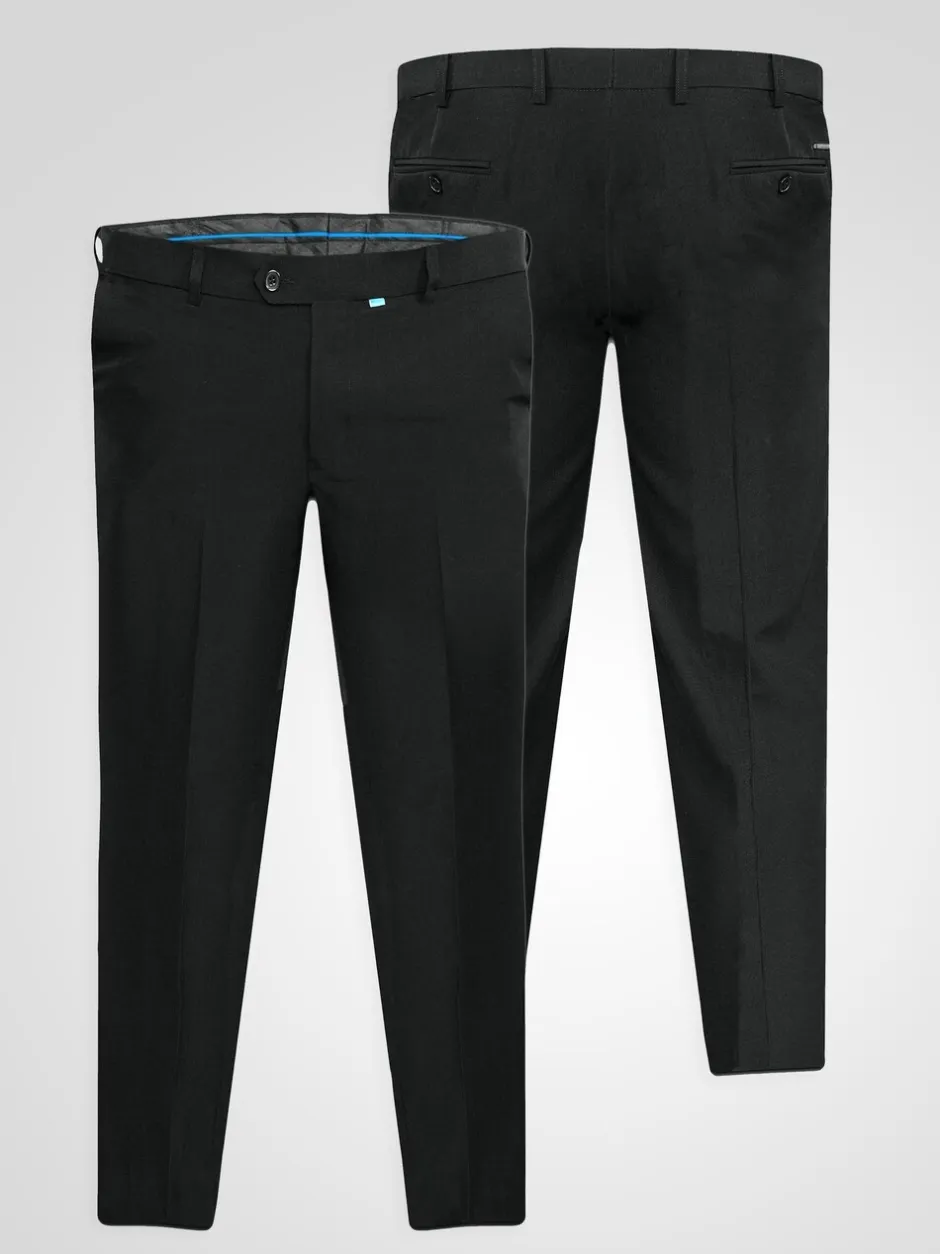 Formele Broek|D555 - MAX Xtenda Waist Trousers Zwart