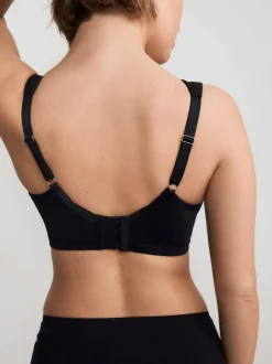 Beha's|Next - DD+ Supersoft Comfort Padded Strap Minimising Full Cup Bra Zwart