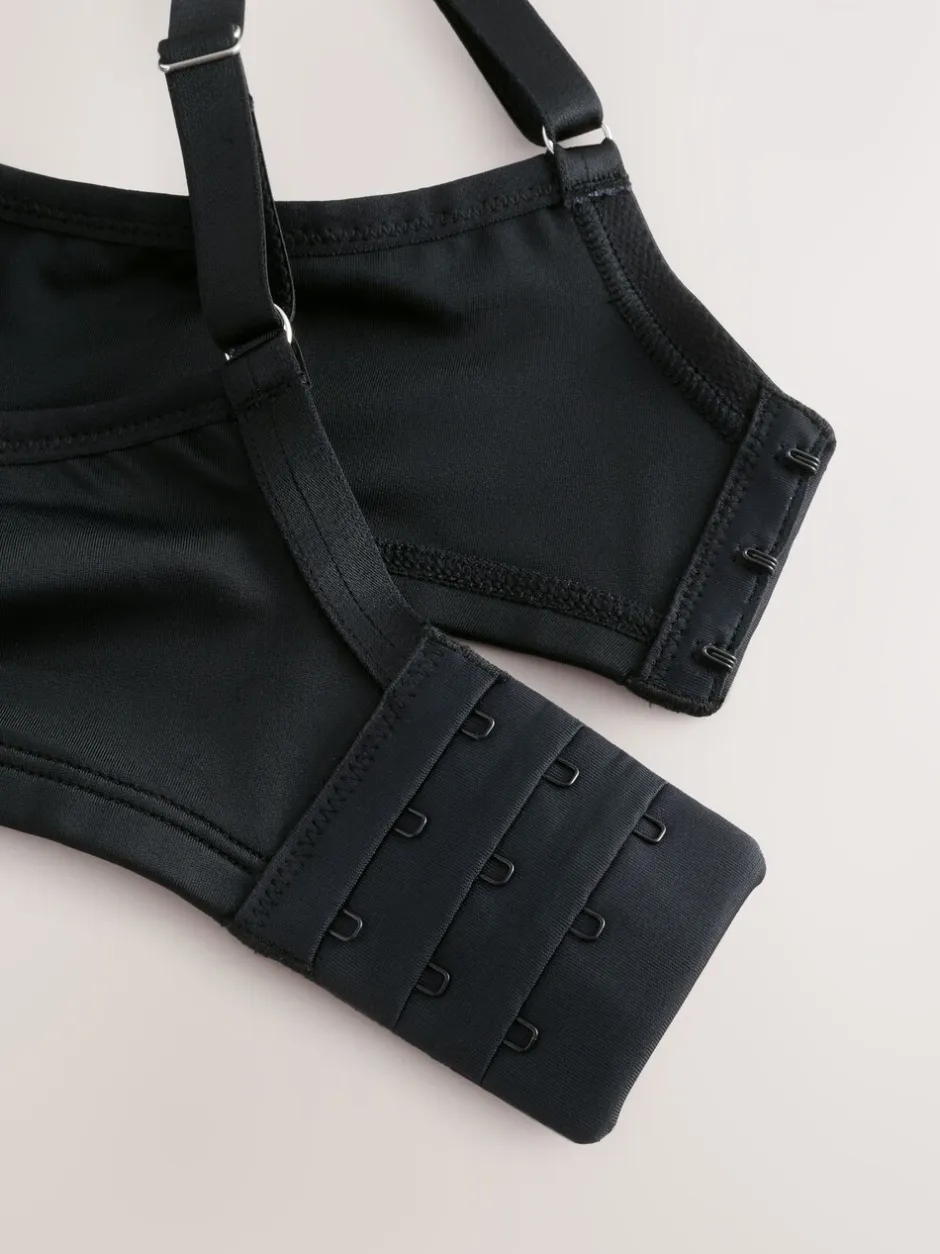 Beha's|Next - DD+ Supersoft Comfort Padded Strap Minimising Full Cup Bra Zwart