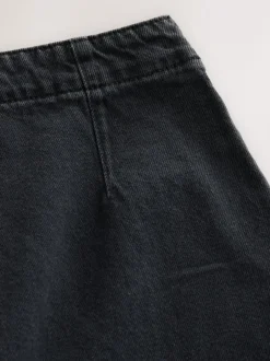 Rokken|Next - Denim minirok Zwart