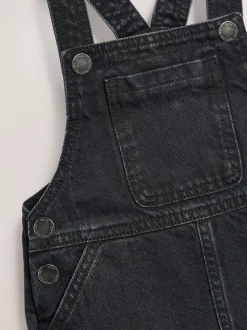 Jurken|Jurken*Next - Denim overgooier (3 mnd-8 jr) Zwart