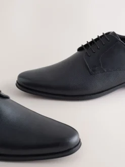 Schoenen|Formele Schoenen*Next - Derby schoenen met reliëfpatroon Zwart