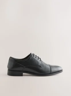 Formele Schoenen|Next - Derby Toe Cap Shoes Zwart