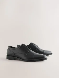 Formele Schoenen|Next - Derby Toe Cap Shoes Zwart