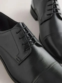 Formele Schoenen|Next - Derby Toe Cap Shoes Zwart