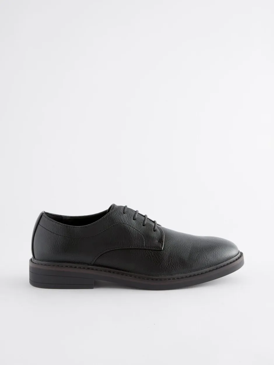 Schoenen|Formele Schoenen|Next - Derby-schoenen met dikke zool Zwart