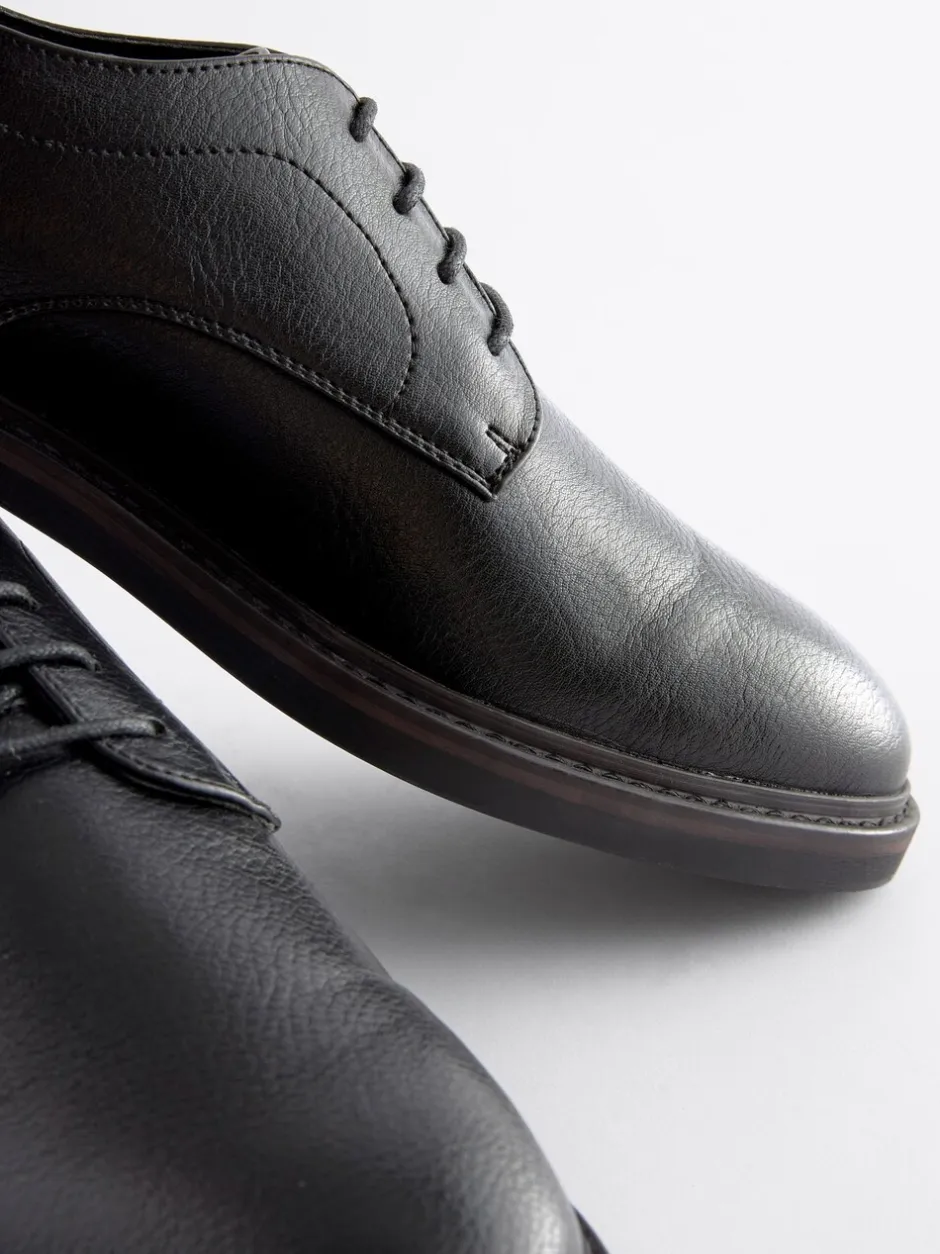 Schoenen|Formele Schoenen|Next - Derby-schoenen met dikke zool Zwart