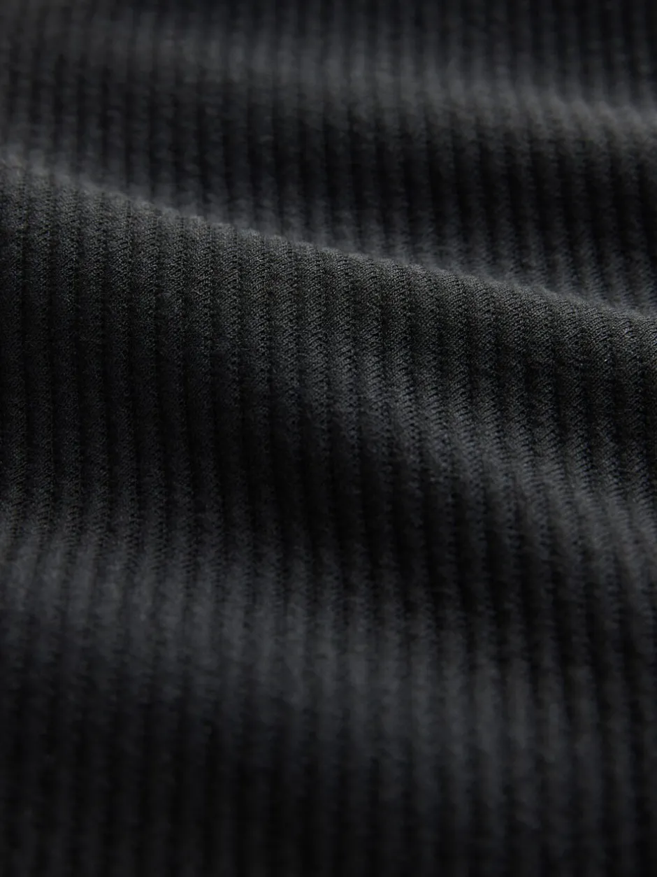 Formele Overhemden*Next - Diagonaal structuur Jersey Overshirt Zwart