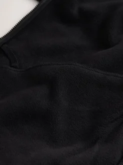 Jassen En Jacks|Sweaters En Hoody´S*Next - Doorritsbare funnel Borg Fleece Zwart