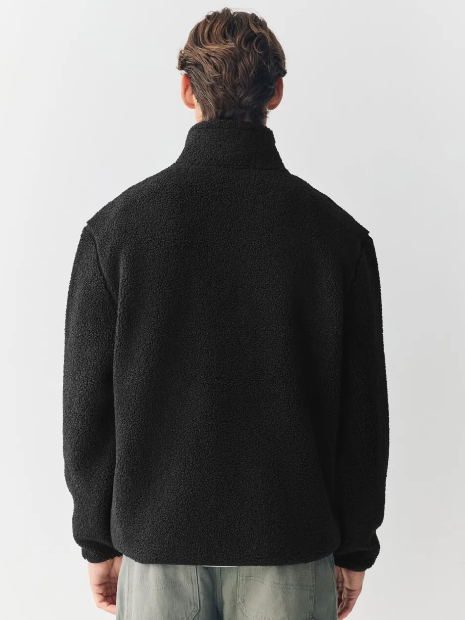 Jassen En Jacks|Sweaters En Hoody´S*Next - Doorritsbare funnel Borg Fleece Zwart