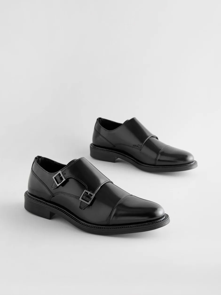 Schoenen|Formele Schoenen|Next Zwart - Double Monk Shoes
