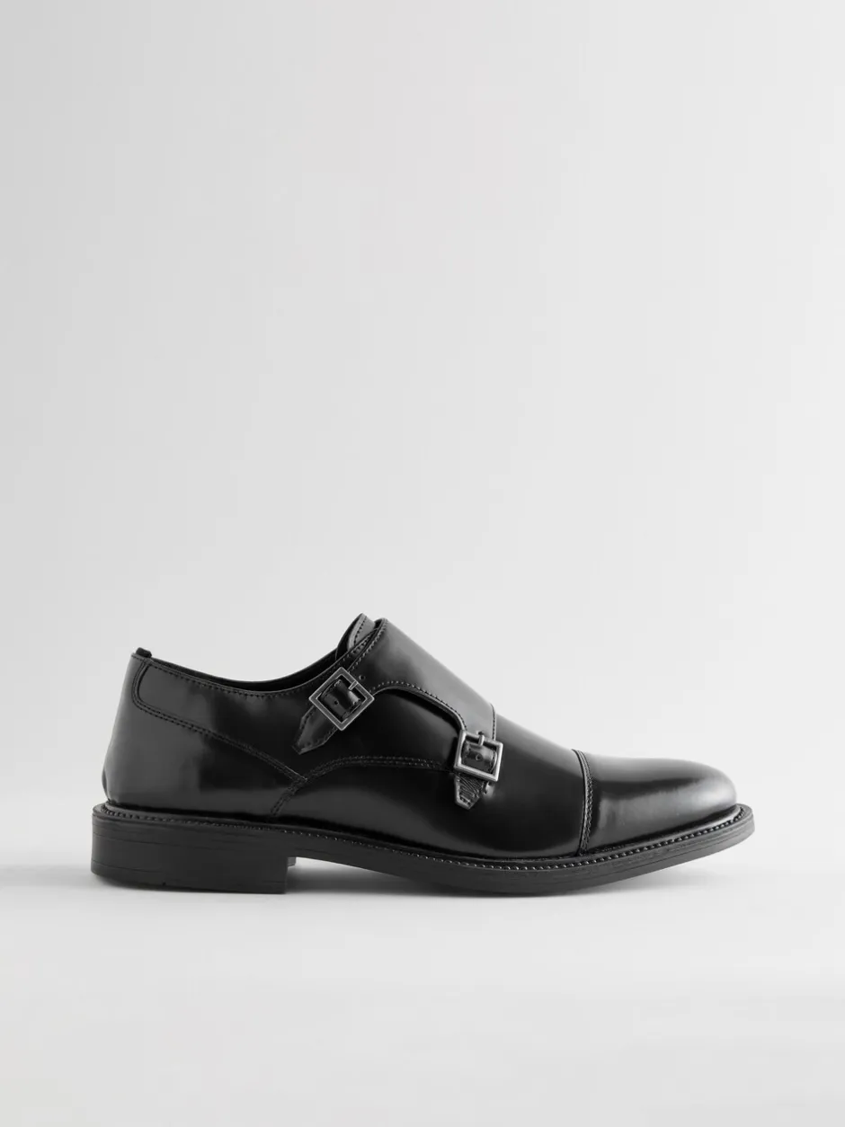 Schoenen|Formele Schoenen|Next Zwart - Double Monk Shoes