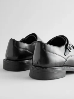 Schoenen|Formele Schoenen|Next Zwart - Double Monk Shoes