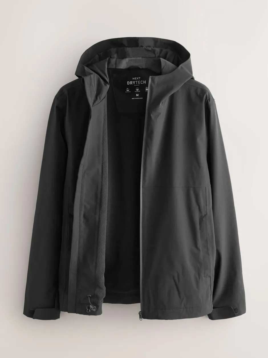 Jassen En Jacks*Next - DryTech - Waterdicht jack met capuchon Zwart
