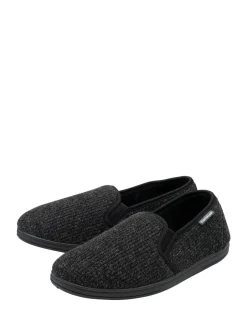 Pantoffels*Dunlop - pantoffels met dubbele inzet voor heren Zwart