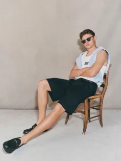 Shorts|Next Zwart - EDIT Baggy Fit Formal Shorts