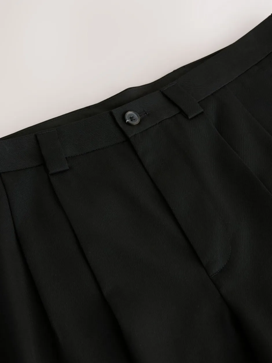 Shorts|Next Zwart - EDIT Baggy Fit Formal Shorts