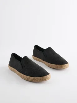 Schoenen*Next - Espadrilles met textuur Zwart