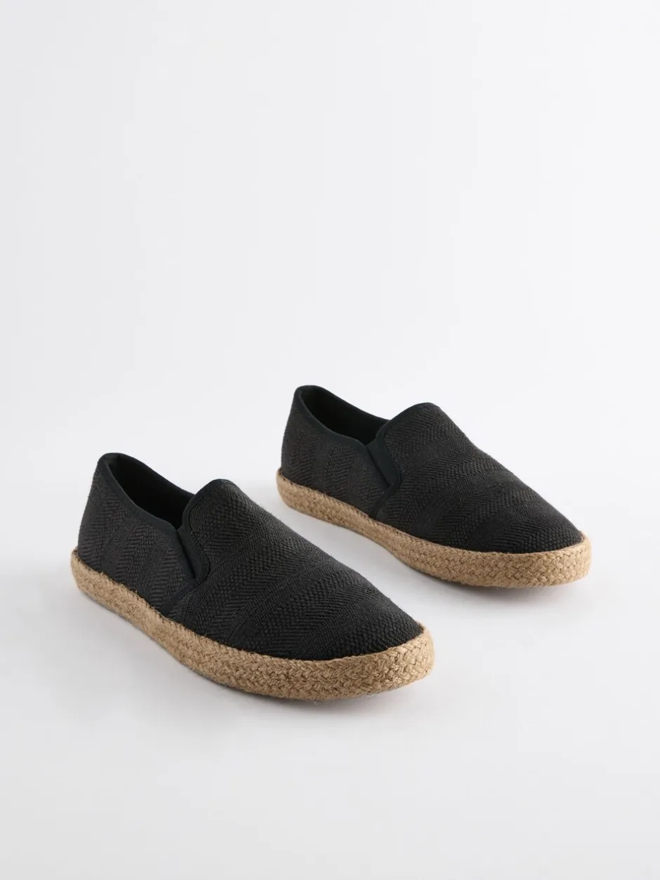 Schoenen*Next - Espadrilles met textuur Zwart