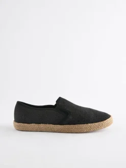 Schoenen*Next - Espadrilles met textuur Zwart