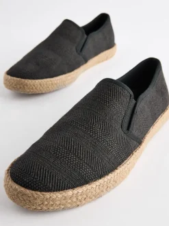 Schoenen*Next - Espadrilles met textuur Zwart