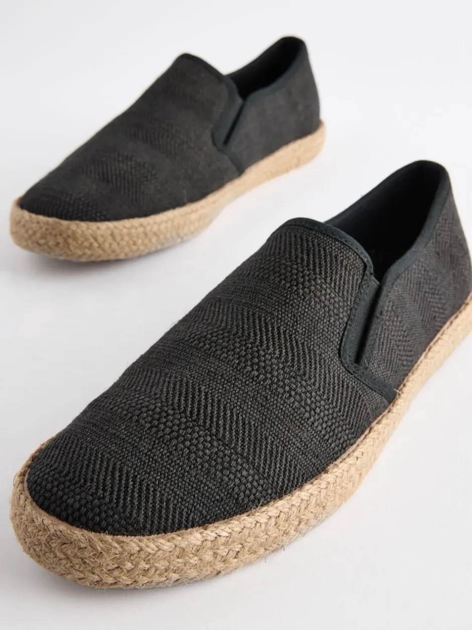 Schoenen*Next - Espadrilles met textuur Zwart