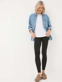 Leggings En Joggingbroeken|Fat Face - FatFace Full Length Leggings Zwart