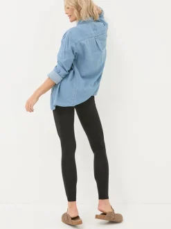 Leggings En Joggingbroeken|Fat Face - FatFace Full Length Leggings Zwart