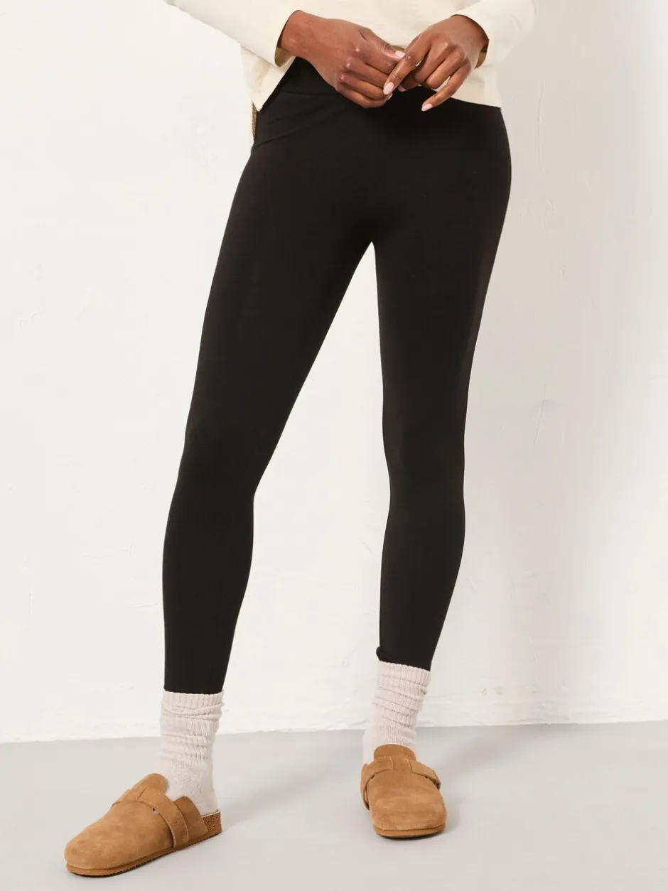 Leggings En Joggingbroeken|Fat Face - FatFace High Rise Legging Zwart