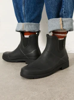 Laarzen*Fat Face - FatFace Rubber Ankle Welly Zwart