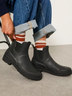 Laarzen*Fat Face - FatFace Rubber Ankle Welly Zwart