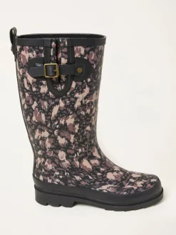 Laarzen*Fat Face - FatFace Rubber Printed Welly Zwart