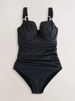 Badkleding*Next - F-K ondersteunend badpak met beugel Zwart