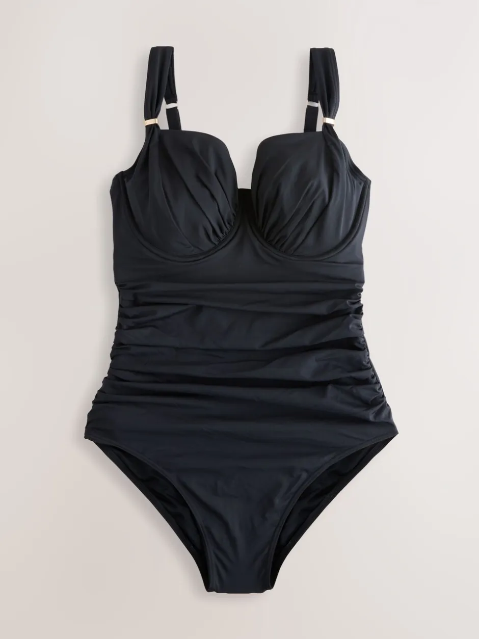 Badkleding*Next - F-K ondersteunend badpak met beugel Zwart